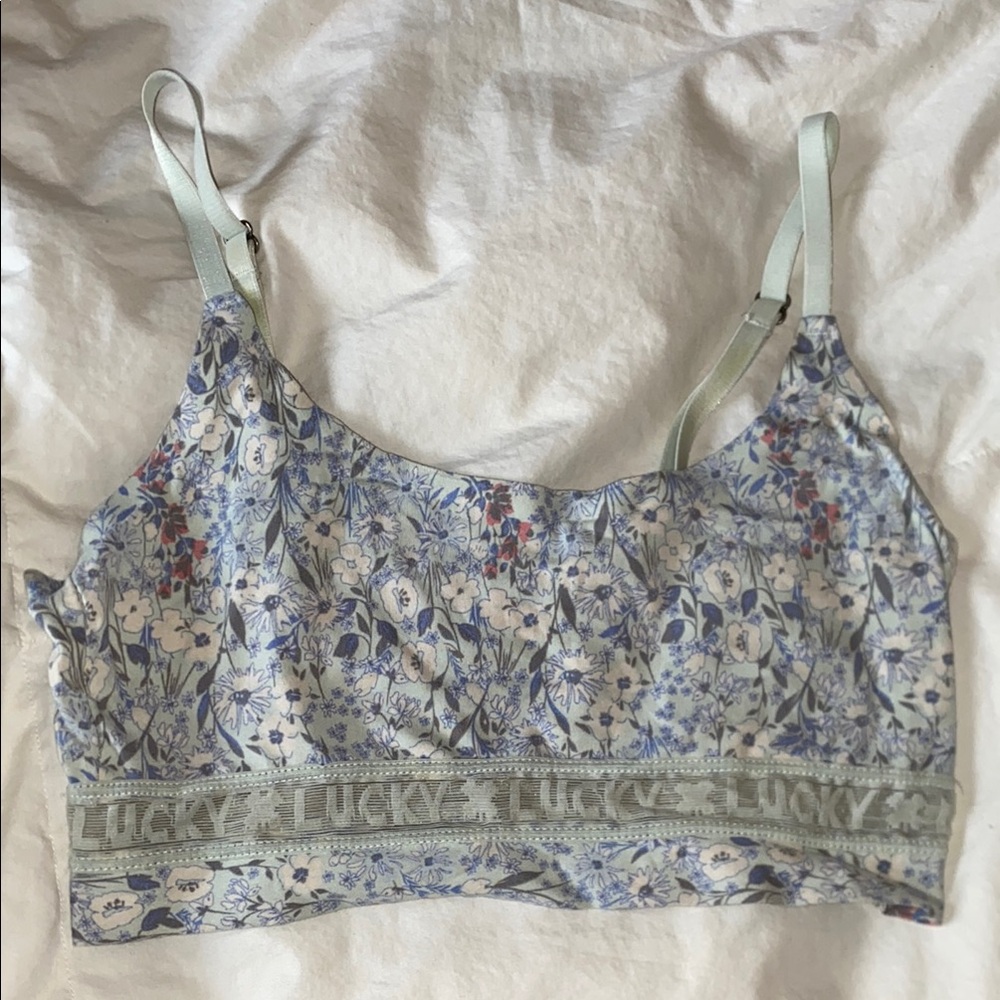 Lucky Brand Floral Bralette with Adjustable Straps